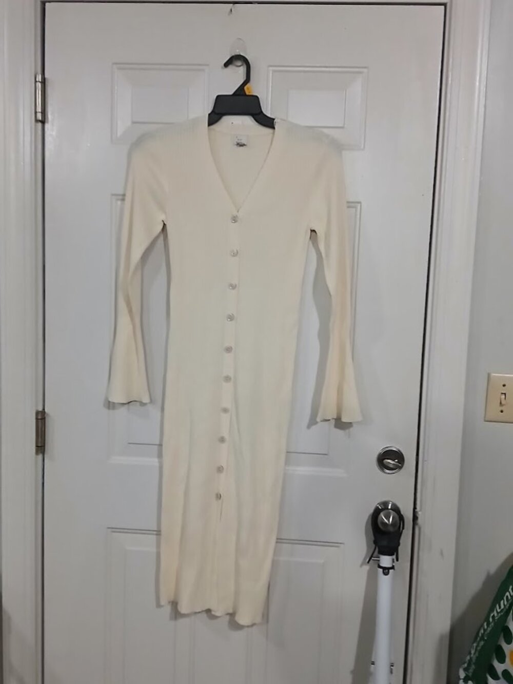 Women's Bell Long Sleeve Midi Sweater Dress - A New Day